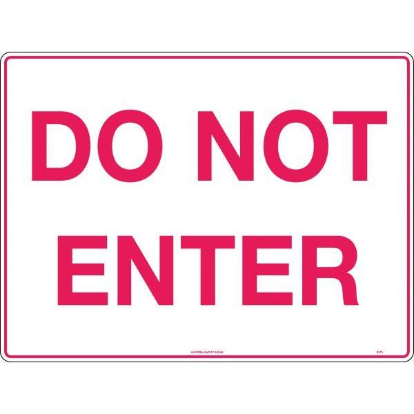 Uniform Safety Signs - 600x400mm - Poly - Do Not Enter | 617LP
