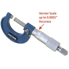 Precision Specialty Tools - Micrometer Outside 0 - 1" 0.0001 Graduations | MIC0-1x0.0001