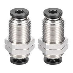 AIP - Pushfit Union Nickel Plated Bulkhead Tube Joiner - 12mm (t) X | 32-431-012 | PFM31NP12