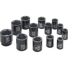 Ingersoll Rand - 1/2" Drive Metric Standard Impact Socket Set - 14 Piece - 10mm - 27mm | SK4M14