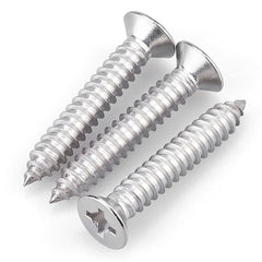Bremick - SS316 Self Tapping Screw Countersunk Phillips 10g x 1 1/2" (Box of 100)