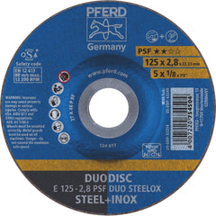 PFERD - DUODISC Cut-Off & Grind Wheel INOX / STEEL 125 x 2.8mm | 62012620 10