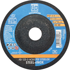 PFERD - AC Blending Wheel - GP INOX / STEEL x2 Pads with each Box FD 125-3 AC 60 H PSF-FLEX | 62051260 25