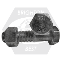Brighton Best - M8-1.25x130 MM (PT) - Hex Head Bolt / Nut - Galv | 625148