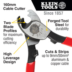 Klein Tools - 160MM CABLE CUTTER | A-63213