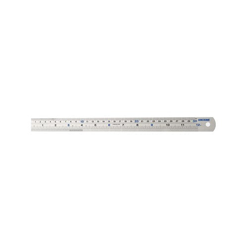 Kincrome Stainless Steel Rule 300mm (12") Metric & Imperial | 64003
