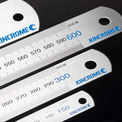 Kincrome - 600mm & 1000mm Metric Stainless Steel Rule 4 Piece Set 150mm. 300mm. | 64014