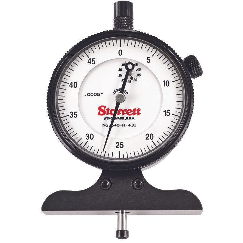 Starrett - GAUGE DEPTH DIAL 0-1/2IN-0.0005IN CASE | 640RJZ