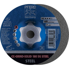 PFERD - CC-GRIND-SOLID Grinding Disc 180mm SG STEEL | 64185180 10