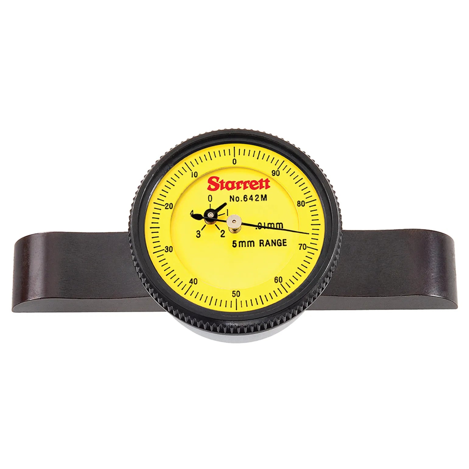 Starrett - Dial Depth Gage 0.01mm Grad 100mm Base w/Extensions Case | 642MAZ