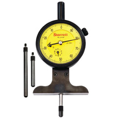 Starrett - Dial Depth Gage 0-75mm 0.01mm Grad 0-100 Dial | 644MJ