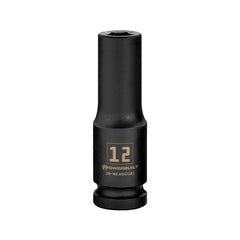 Action - 12mm 1/2" Drive 6-point Metric Deep Magnetic Slide Impact Socket | 6052R012