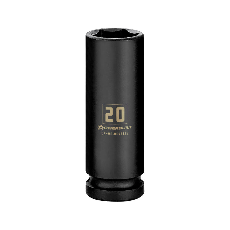 Action 20mm 3/8" Drive 6-point Metric Deep Magnetic Slide Impact Socket