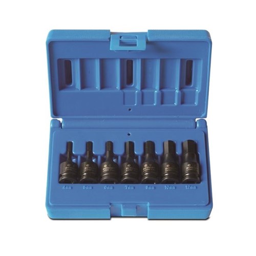 Action 7 Pc 3/8 Drive Hex Driver Metric Set