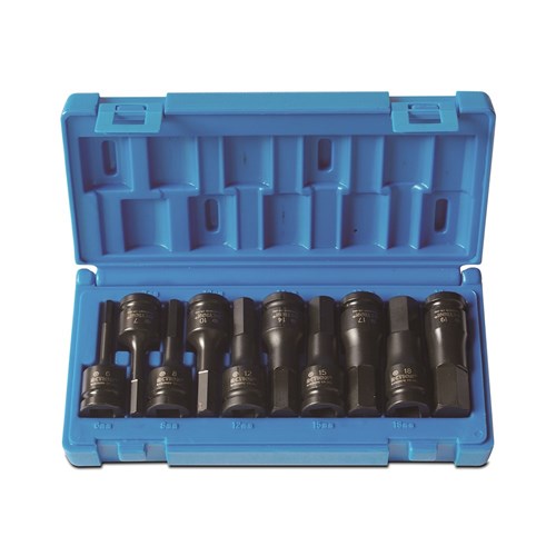 Action 10 Pc 1/2 Drive Hex Driver Metric Set