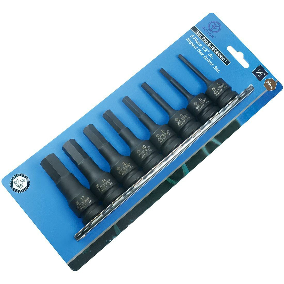 Action 8 Pc 3/4" Drive E-torx Impact Socket