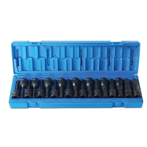 Action 18 Pc 1/2 Drive Hex Driver Metric & Imperial Set