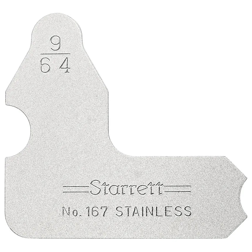 Starrett - Radius Gauge 9/64in | 167-9/64