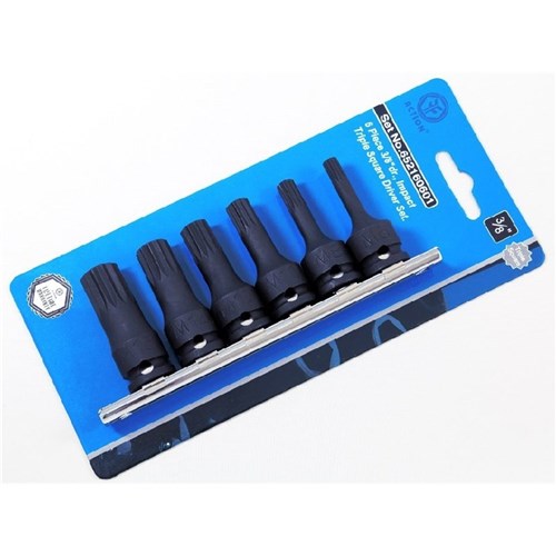 Action 6 Pc 3/8" Drive Triple Square Driver Set