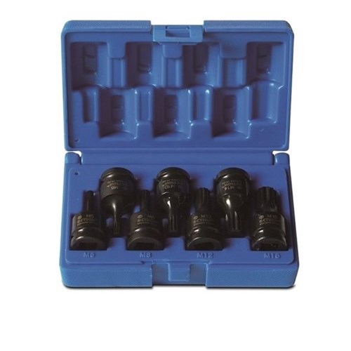 Action 7 Pc 1/2 Drive Triple Square Driver Set