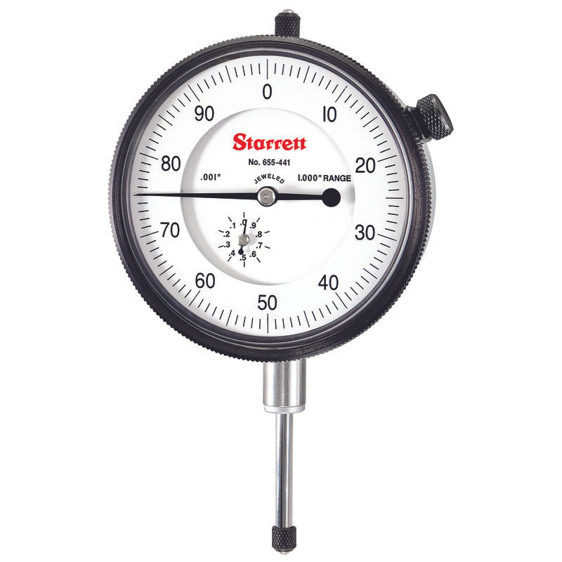 Starrett - Dial Ind. Jewelled 2 3/4in 1.000in Range .001in Grad | 655-441J