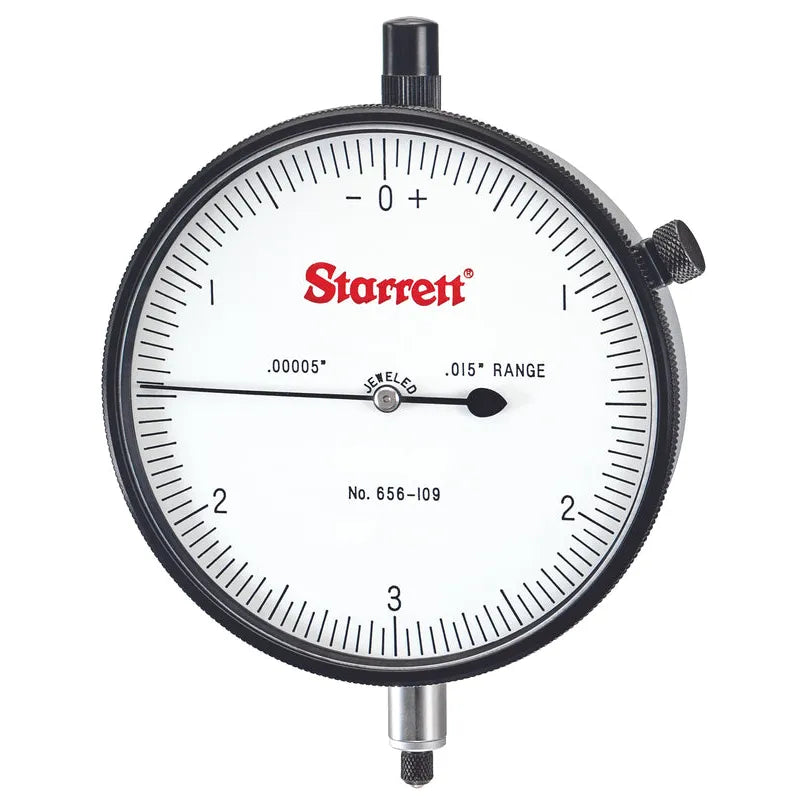 Starrett - Dial Ind. Jewelled 3 5/8in .015in Range .00005in Grad | 656-109J