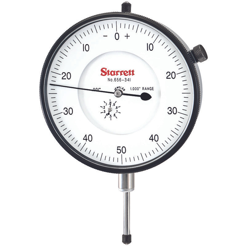 Starrett - Dial Ind. Jewelled 3 5/8in 1.000in Range .001in Grad | 656-341J