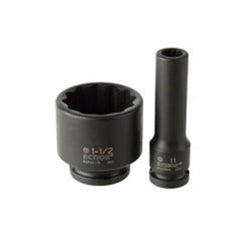 Action - 1" x 1/2" Drive 12-Point Imperial Deep Impact Socket | 65822100