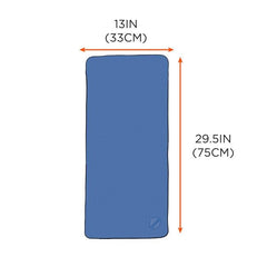 Ergodyne - Chill-Its 6602 Evaporative Cooling Towel - PVA - Blue Single (13in x 29.5in // 33cm x 75cm) | ERECT6602BL0000