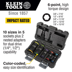 FLIP IMPACT SOCKET SET 7PC IMPERIAL | A-66070