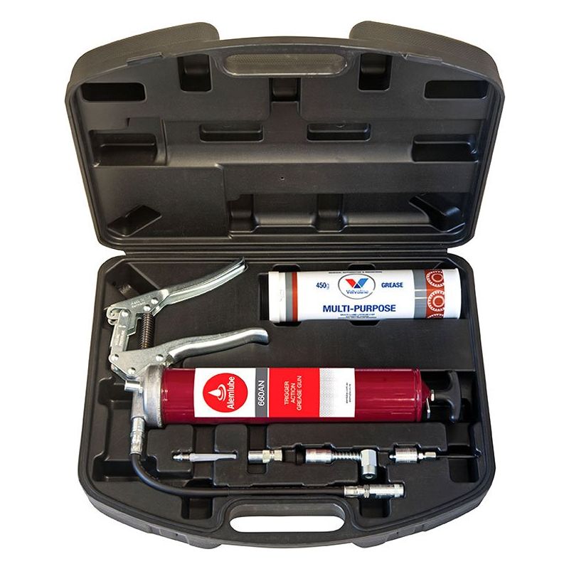 Alemlube - Grease Gun And Accessories Kit With Valvoline Grease Cartridge | 660ANK1