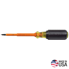 Klein Tools - INS S/DRIVER. NO.1 SQUARE TIP. 4IN SHANK | A-661-4-INS