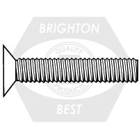 Brighton Best - M5-0.80x50 MM - MACHINE SCREW FLAT HEAD PHILIPS DIN 965A ZINC CR+3 | 663112