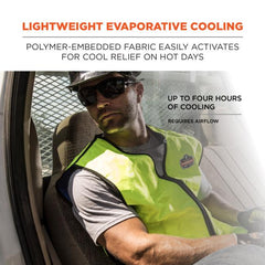 Ergodyne - Evaporative Cooling - Vest - Lime - Size 2XL | ERECV6665LL02XL