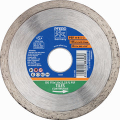 PFERD - Diamond Cut-Off Wheel GP - Continuous Type DG-FL 115 x 1.6 x 22.23 FL PSF | 68300040 1