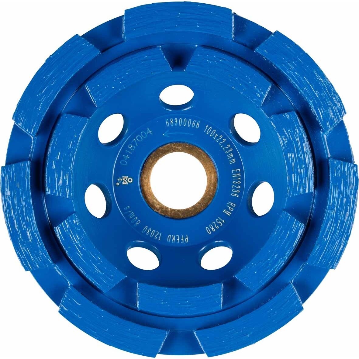 PFERD - Diamond Cup Wheel General Purpose - Double Row 100 x 6 x 16/22.23 PSF | 68300066 1