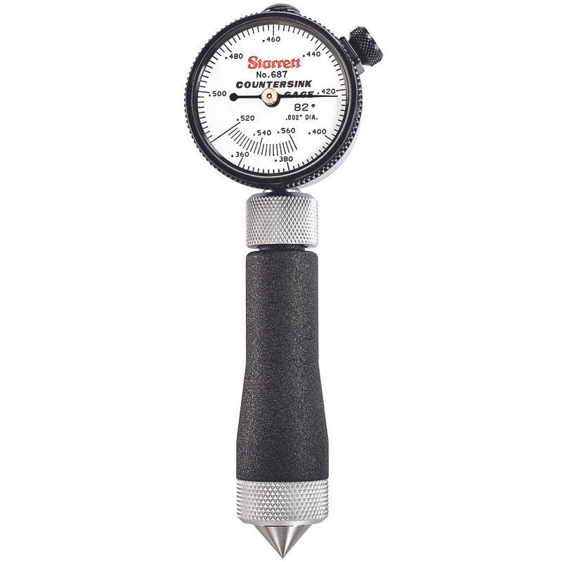 Starrett - Countersink Gage 82deg .360-.560in Range Case | 687-3Z