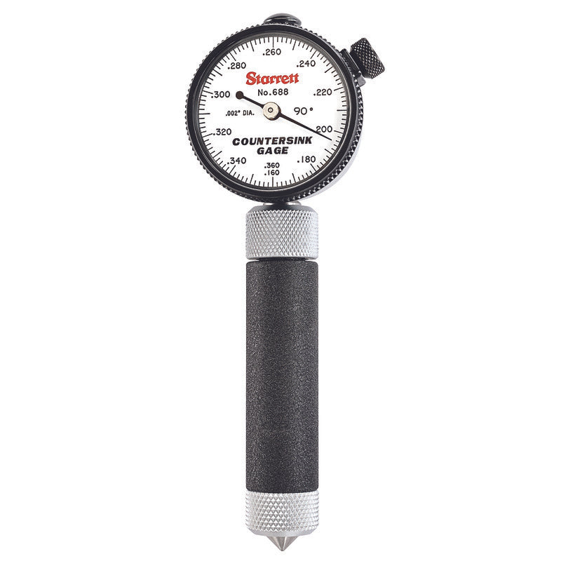 Starrett - Countersink Gage .160-.360in Range 90deg Angle Case | 688-2Z