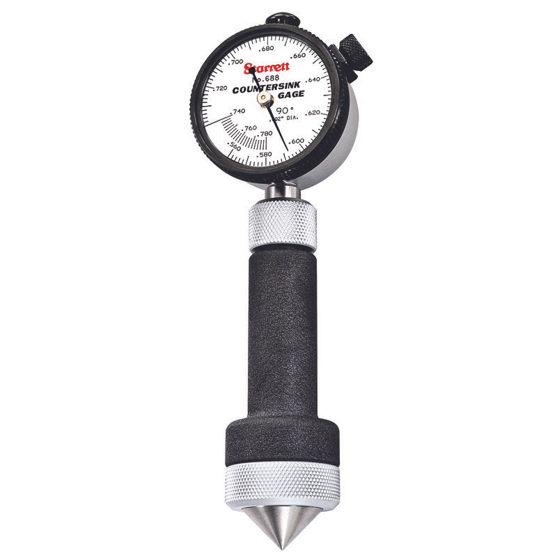 Starrett - Countersink Gage .560-.780in Range 90deg Angle Case | 688-4Z