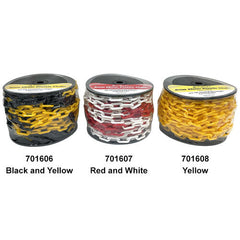 Austlift - Plastic Link Chain 8mm 25m/ Reel Yellow UV Stabilised | 701608