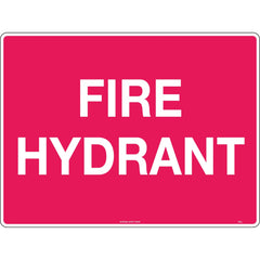 Uniform Safety Signs - 300x225mm - Self Adhesive - Fire Hydrant | 701MA