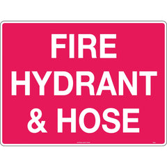 Uniform Safety Signs - 600x400mm - Poly - Fire Hydrant and Hose | 702LP
