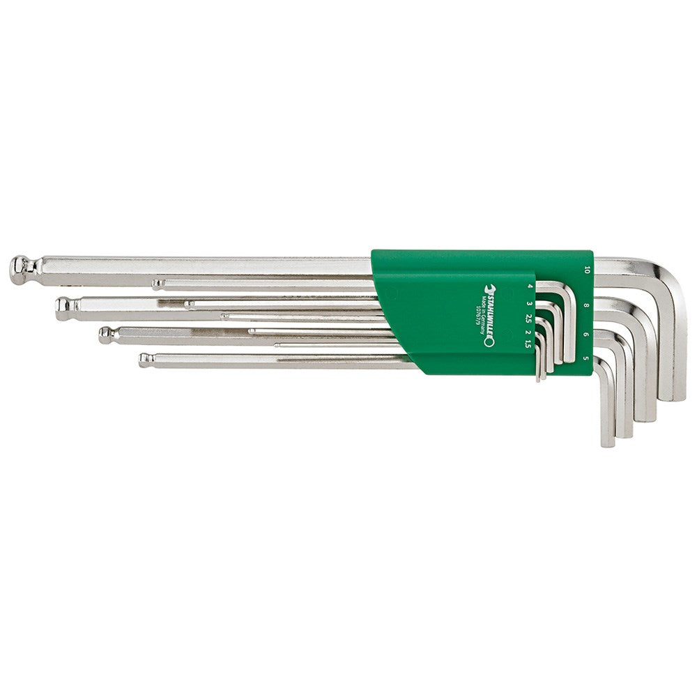 Stahlwille - 9pc Ball End HEX Key Set Long Series - Series 10767