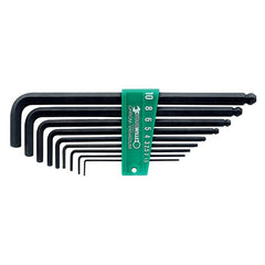 Stahlwille - 9pc Ball End HEX Key Set Long Series - Series 10767 | SW10767/9 - 96432600 / 01