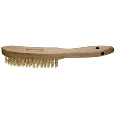 Stahlwille - Brush Brass Wire 4 Row Timber Handle 280mm Long - Series 13115 | SW13115 - 77470001