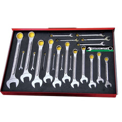 Stahlwille - 22pc Combination Spanner Set (3/16" - 1-1/4") Series #13 - Series 13 | SW13A/22 TCS