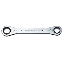 Stahlwille - 7mm x 8mm Ratchet Ring Spanner - Series 25 | SW25 7X8 - 41130708