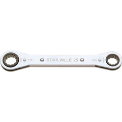 Stahlwille - 5/8" x 11/16" Ratchet Ring Spanner Solid Steel - Series 25 | SW25 AN 5/8X11/16 - 41563638