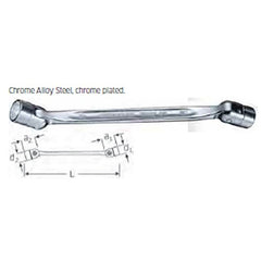 Stahlwille - 24mm x 27mm Flexi Joint Spanner Double End - Series 29 | SW29 24X27 - 43012427