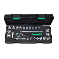 Stahlwille - 25 Pieces Socket Set Metric & Imperial 3/8" Drive - Series 45 | SW45/45A/21/4 TCSP - 91298238